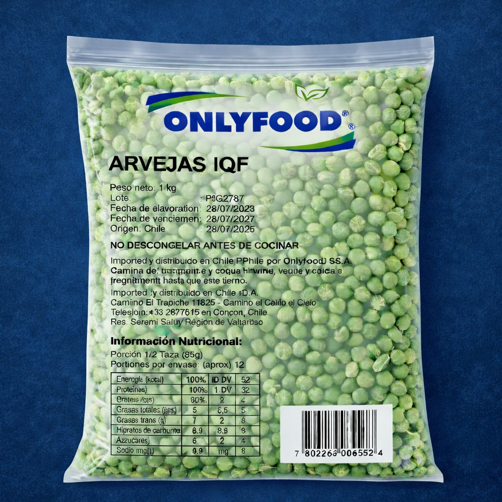 Arveja Onlyfood, 10x1k