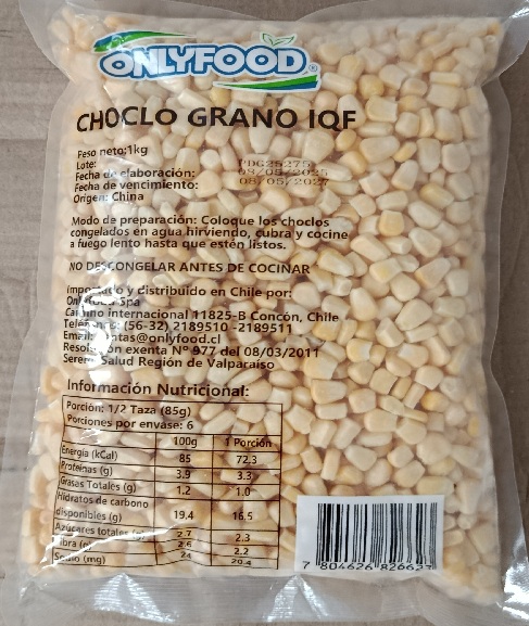 Choclo Onlyfood, 10x1k