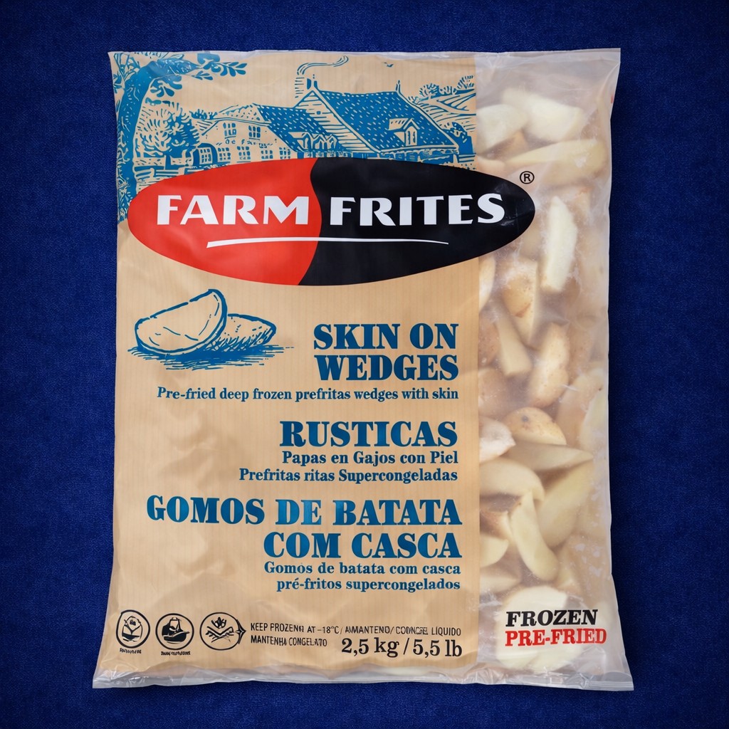 Farm Frites Rústicas, 5x2,5k