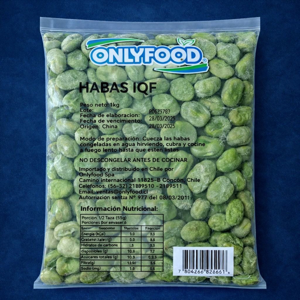 Habas Onlyfood, 10x1k