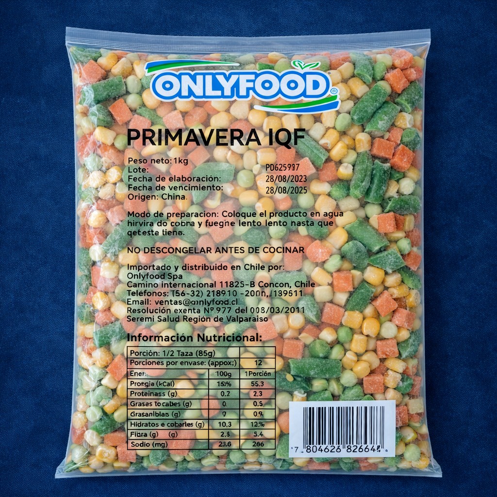 Hortaliza Primavera Onlyfood, 10x1k